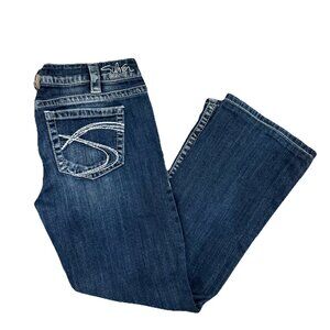 Silver Jeans Tuesday Boot Cut Jeans Women’s 32x38 Low Rise Blue Denim Pants